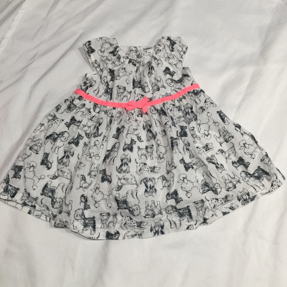 Carters girls 6 months bulldog dress